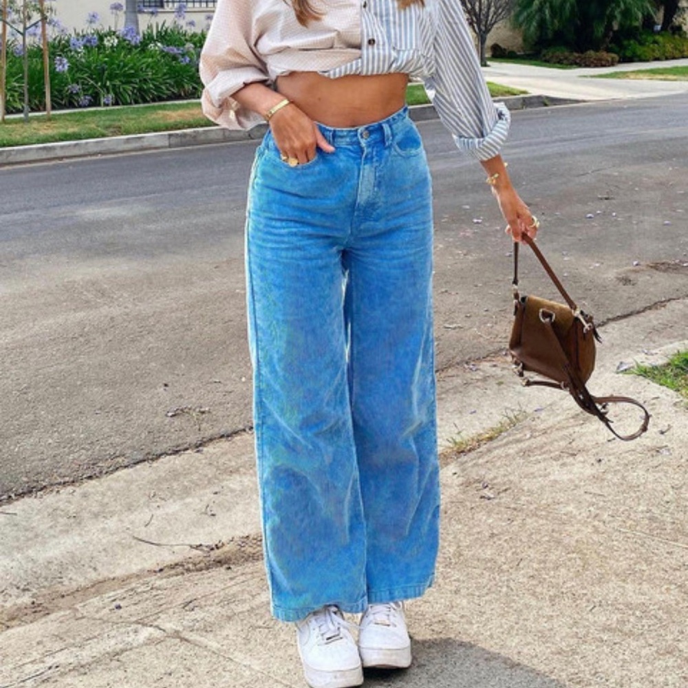 NWT!! BDG High and Wide Blue Corduroy Pants